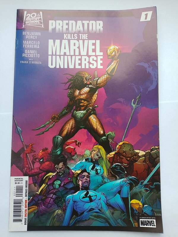 0b8ac58b-57ee-4a1f-b259-904dc73e947f Komiks Predator Kills The Marvel Universe #1 2025 Yu Variant
