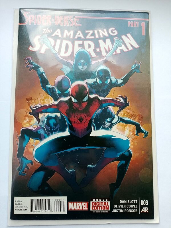 380f1b98-ecbf-45aa-9f70-1b9fd59afe1b Komiks Amazing Spiderman #9 Jan 2015 2nd App Spider Gwen