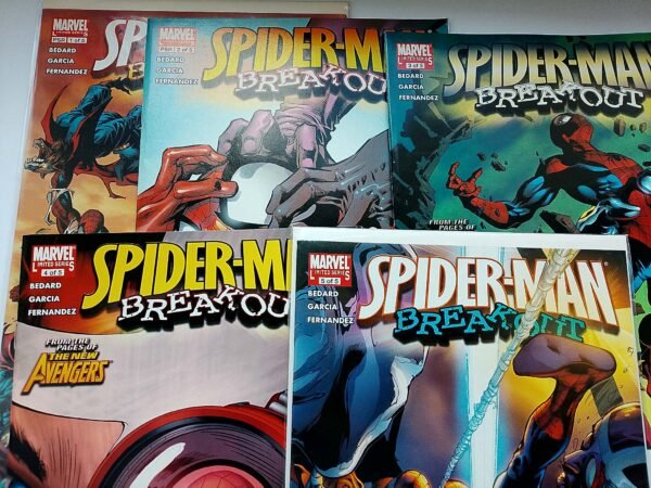 5 x Komiks Spiderman Breakout #1-5 2005 Full Run
