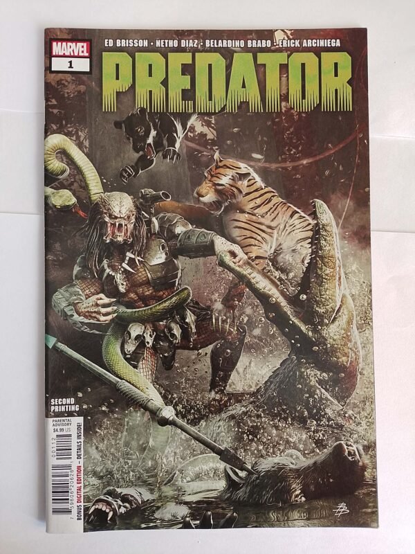 68240c27-9b5d-4a91-b792-aae56eca516b Komiks Predator #1 June 2023 Netho Diaz Cover 2nd Print