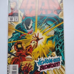 Komiks Iron Man #302 March 1994 Battle Iron Man vs Venom