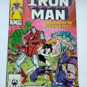 Komiks Iron Man #214 Jan 1987 Debut of New Spiderwoman Costume