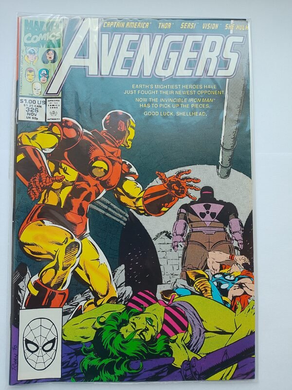 IMG_20260811_133353 Komiks Avengers #326 Nov 1990 1st App Rage