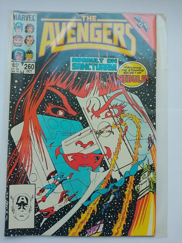 IMG_20260811_133410 Komiks Avengers #260 Oct 1985 1st Cover App&Origin Nebula