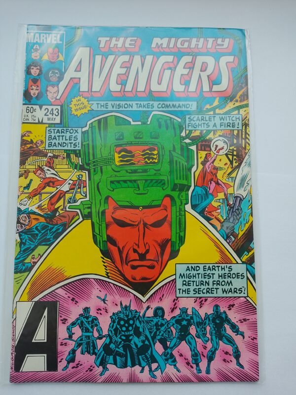 IMG_20260811_133423 Komiks Avengers #243 May 1984 First Mention West Coast Avengers
