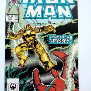 Komiks Iron Man #218 May 1987 Debut of Iron Man's Deep Sea armor