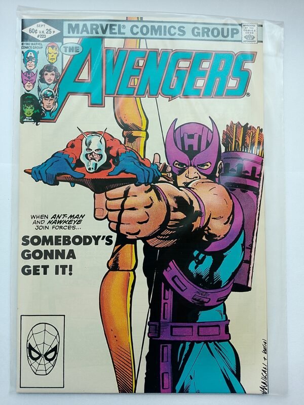 IMG_20260811_133618 Komiks Avengers #223 Sept 1982 Iconic Cover Art By Ed Hannigan