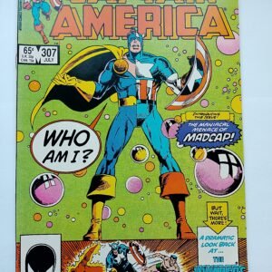 Komiks Captain America #307 July 1985 1st App Madcap