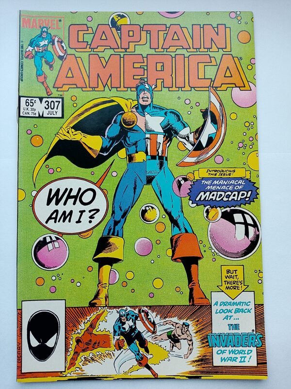 IMG_20260811_133635 Komiks Captain America #307 July 1985 1st App Madcap