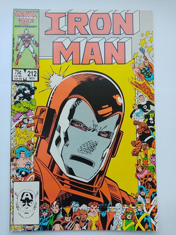 IMG_20260811_133649 Komiks Iron Man #212 1986 25th Anniversary Cover