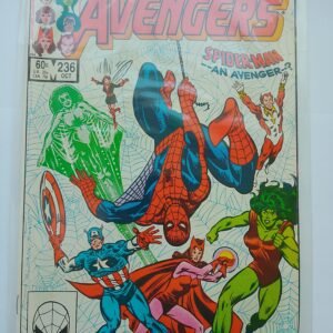 Komiks Avengers #236 Oct 1983 Spiderman denied Avengers membership