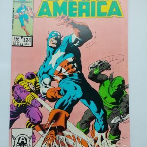Komiks Captain America #324 Dec 1986 1st App Cameo Slug