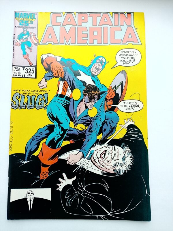 IMG_20260813_142026 Komiks Captain America #325 Jan 1987 1st Full App Slug