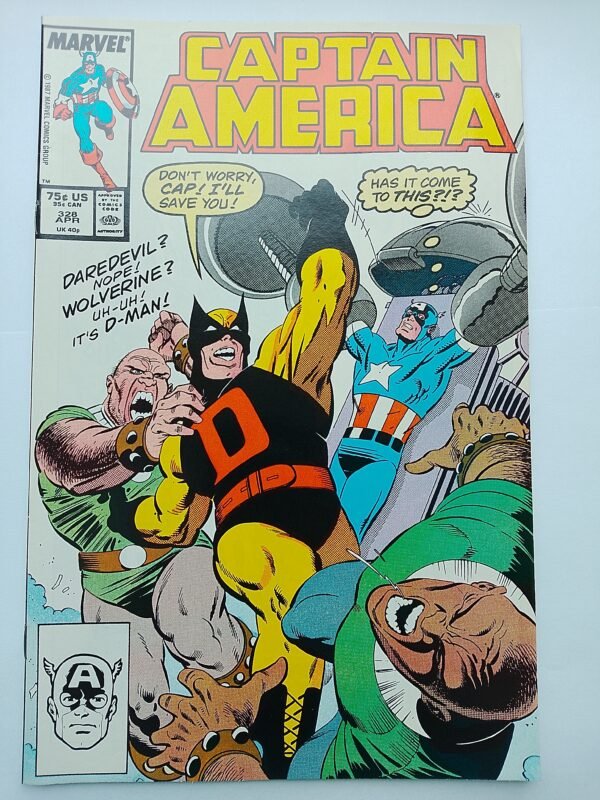 IMG_20260813_142051 Komiks Captain America #328 April 1987 1st App&Origin Demolition Man