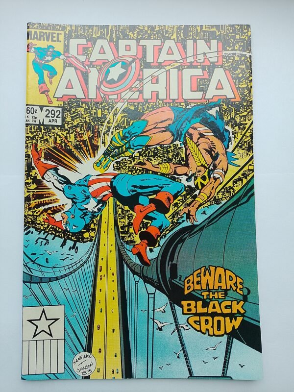 IMG_20260813_142120 Komiks Captain America #292 April 1984 1st Full App Black Crow