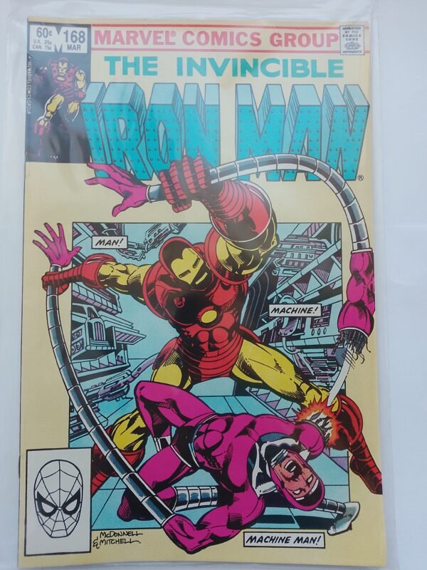 IMG_20260814_144425 Komiks Iron Man #168 March 1983 vs Machine Man