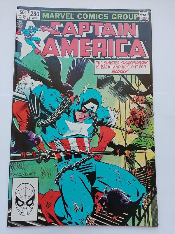 Komiks Captain America #280 April 1983 Mike Zeck Cover