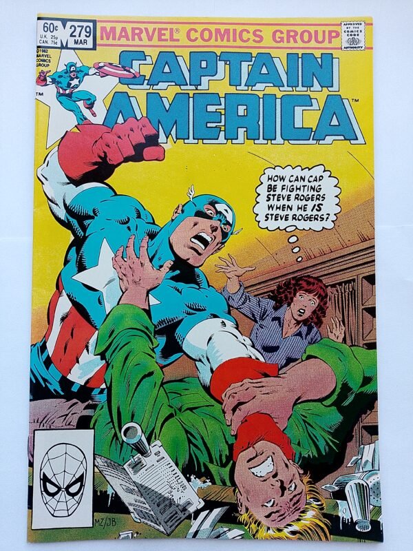 Komiks Captain America #279 March 1983 Mike Zeck Cover