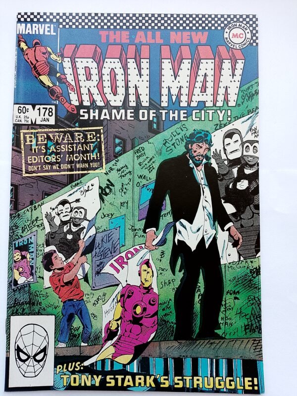 Komiks Iron Man #178 Jan 1984 James Rhodes as Iron Man