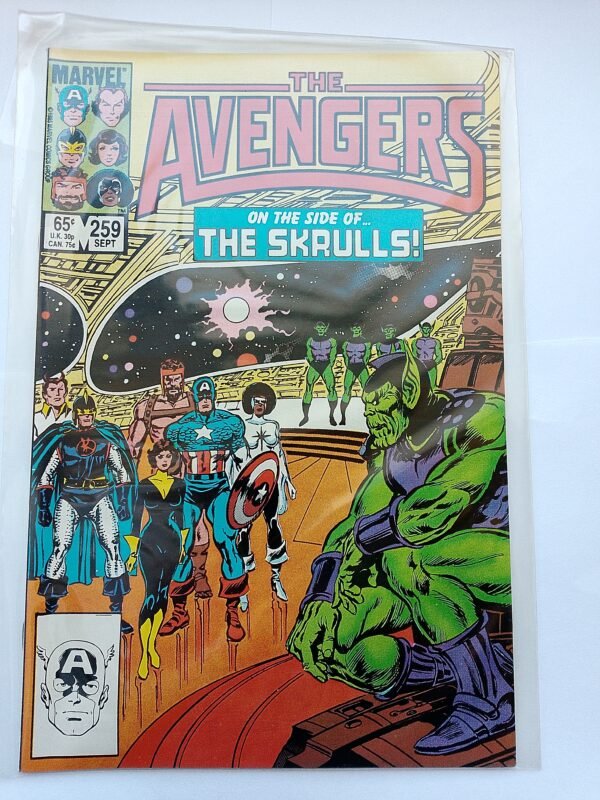Komiks Avengers #259 Sept 1985 The Skrulls