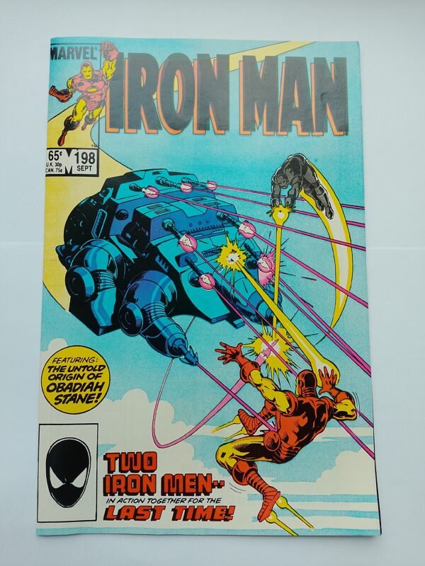 Komiks Iron Man #198 Sept 1985 Obadiah Stane Origin