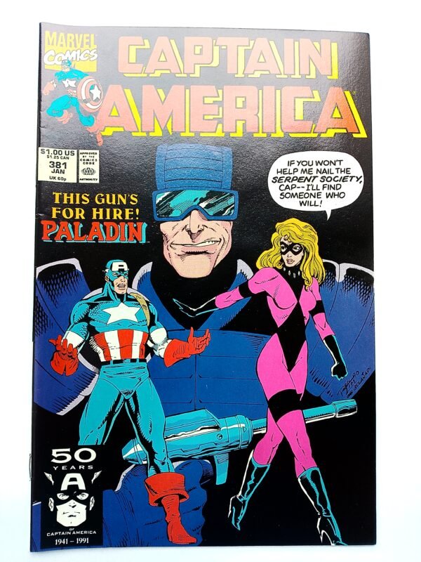 Komiks Captain America #381 Jan 1991 Paladin App