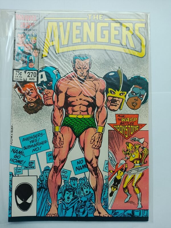 Komiks Avengers #270 Aug 1986 Namor Leaves Avengers