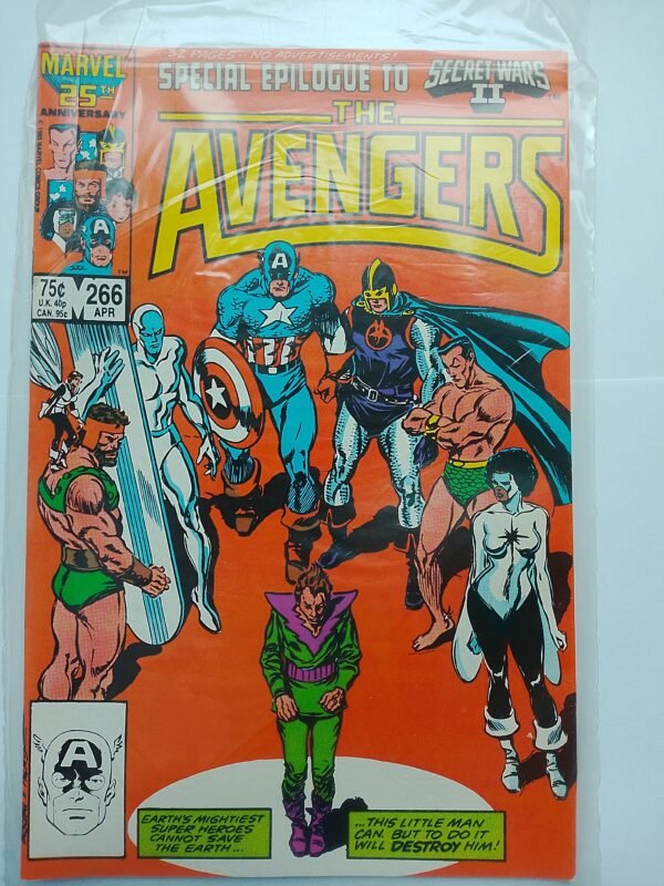 Komiks Avengers #266 April 1986 Epilogue to Secret Wars II