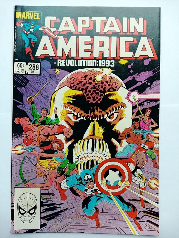 Komiks Captain America #288 Dec 1983 Mike Zeck Cover