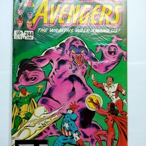 Komiks Avengers #244 June 1984 Letter from David Letterman