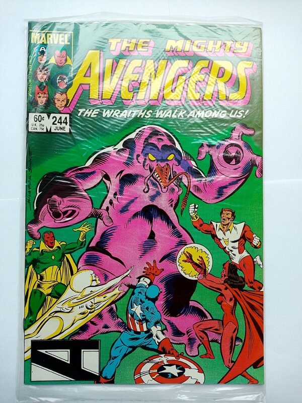 Komiks Avengers #244 June 1984 Letter from David Letterman