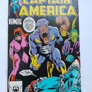 Komiks Captain America #315 March 1986 Death of Porcupine