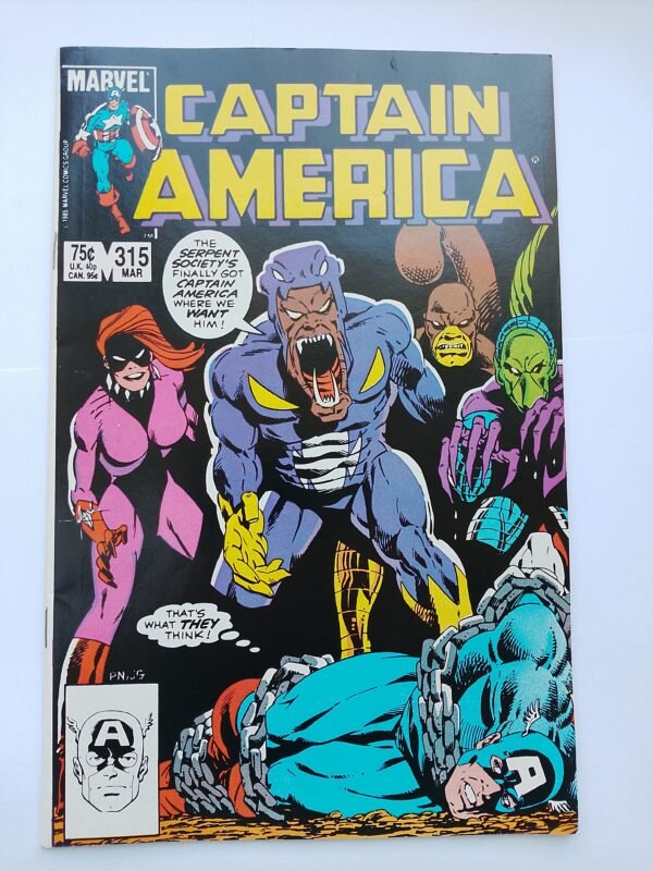 IMG_20260818_133939 Komiks Captain America #315 March 1986 Death of Porcupine