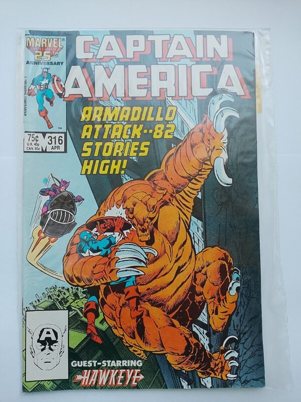Komiks Captain America #316 April 1986