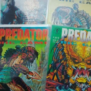 4 x Komiks Predator Big Game 1991 Full Run+Trading Card