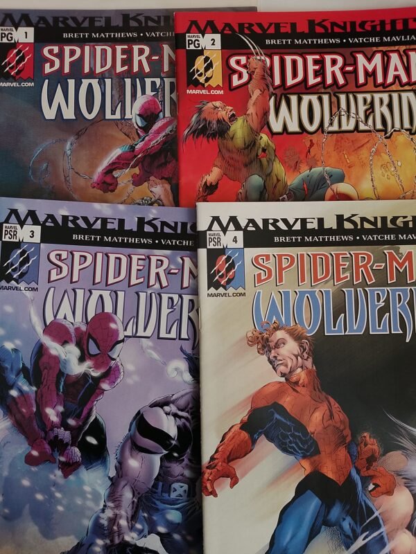 b2268655-83fb-42e4-9d61-96df84acf406 4 x Komiks Spiderman Wolverine #1-4 2003 Full Run