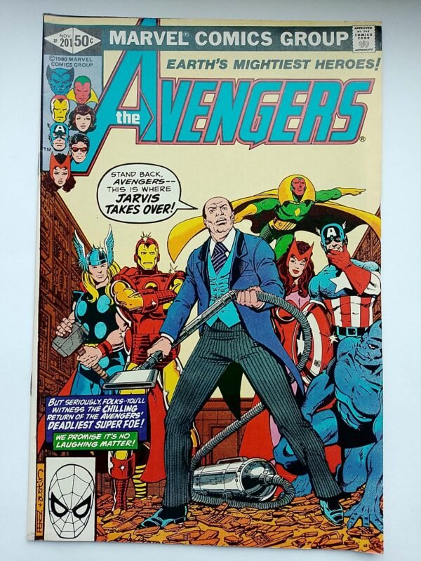Komiks Avengers #201 Nov 1981 Jarvis Backup Story