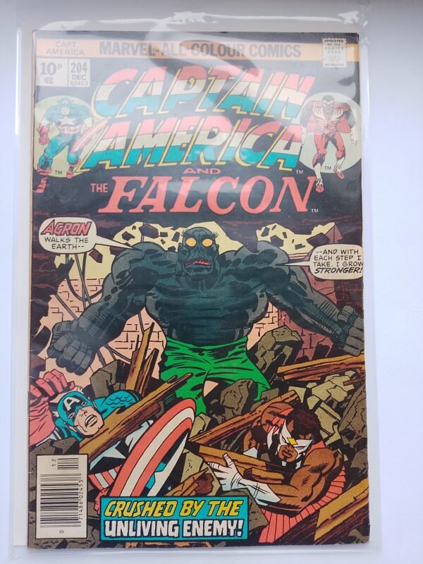 Komiks Captain America #10 Dec 1976 1st App Agron