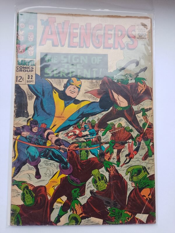 Komiks Avengers #32 Sept 1966 1st App Bill Foster