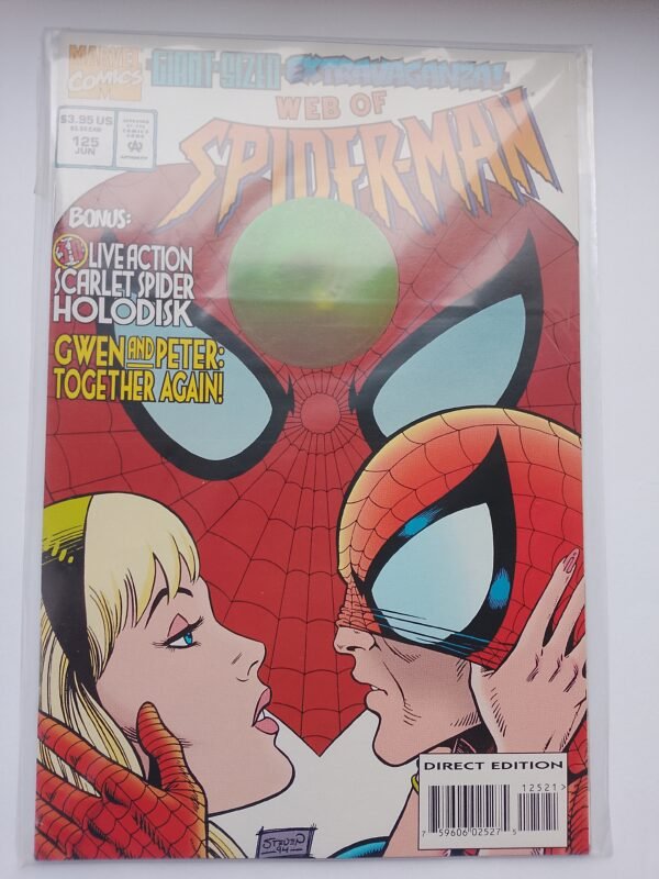 IMG_20260925_073712 Komiks Web of Spiderman #125 Jun 1995 1st App Green Goblin Urlich Holodisk Cover
