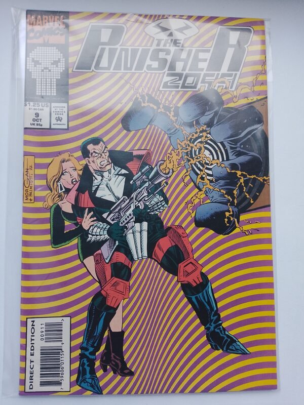 Komiks Punisher 2099 #9 Aug 1993 1st App Elvis+Plakat