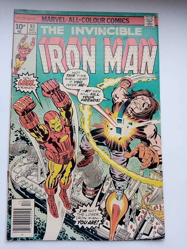 IMG_20260925_074116 Komiks Iron Man #93 Dec 1976 Jack Kirby Cover